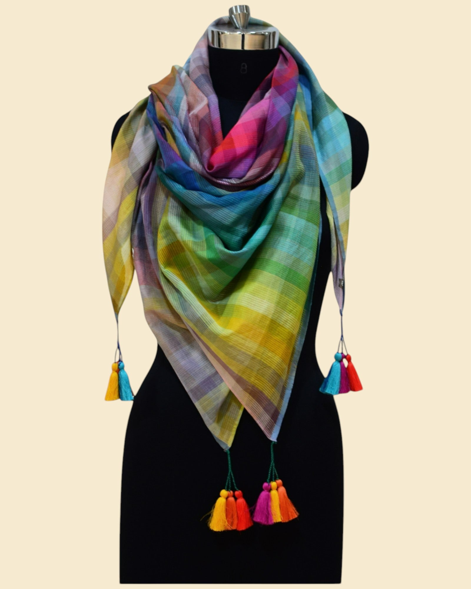Lightweight Scarf Accessorize Rainbow Scarf Elegant Multi Color