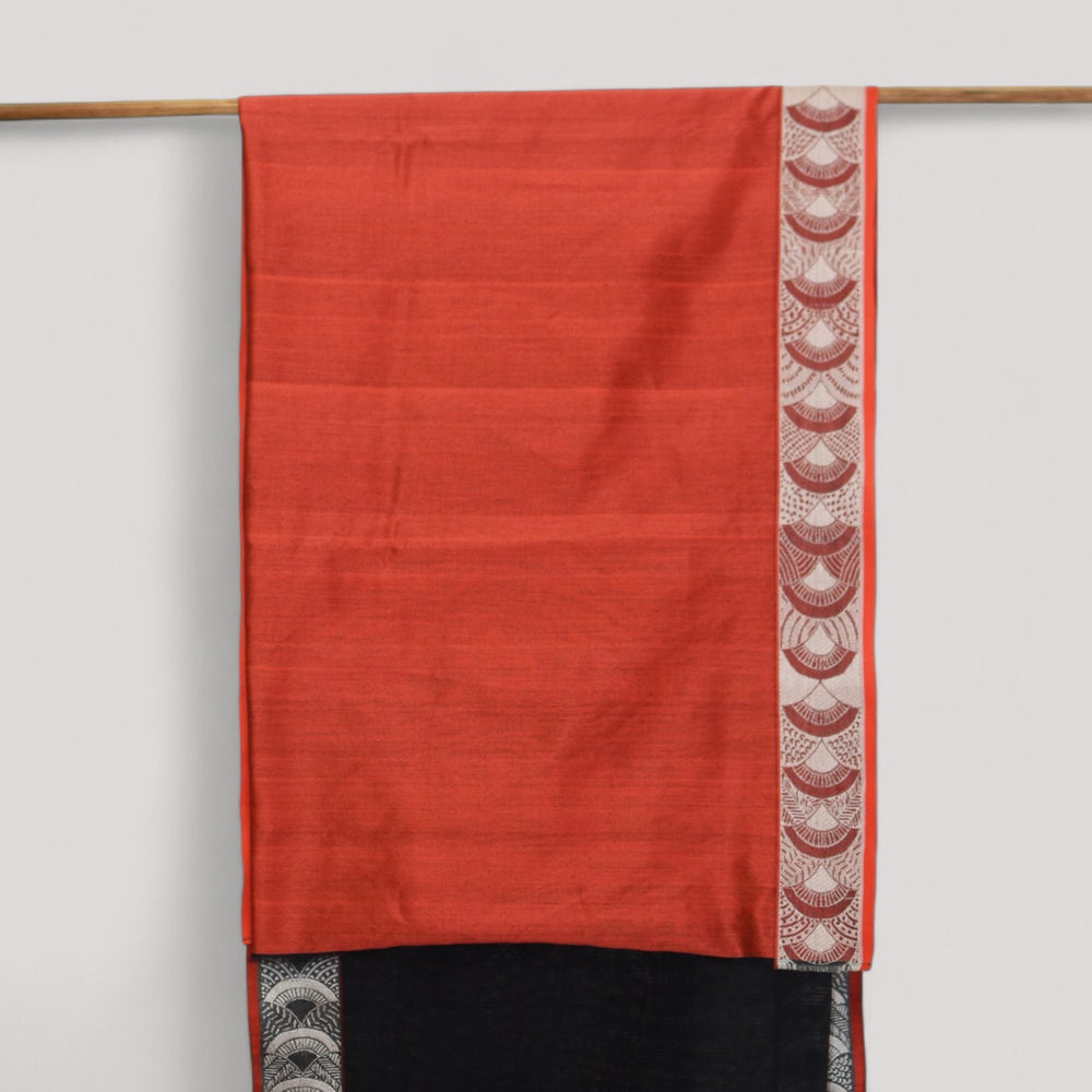 
                      
                        Black - Arch Motif Organic Cotton Saree
                      
                    