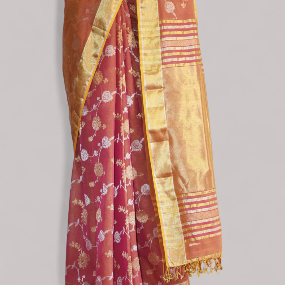 
                      
                        Pink - Gilded Grove Organic Cotton Saree
                      
                    