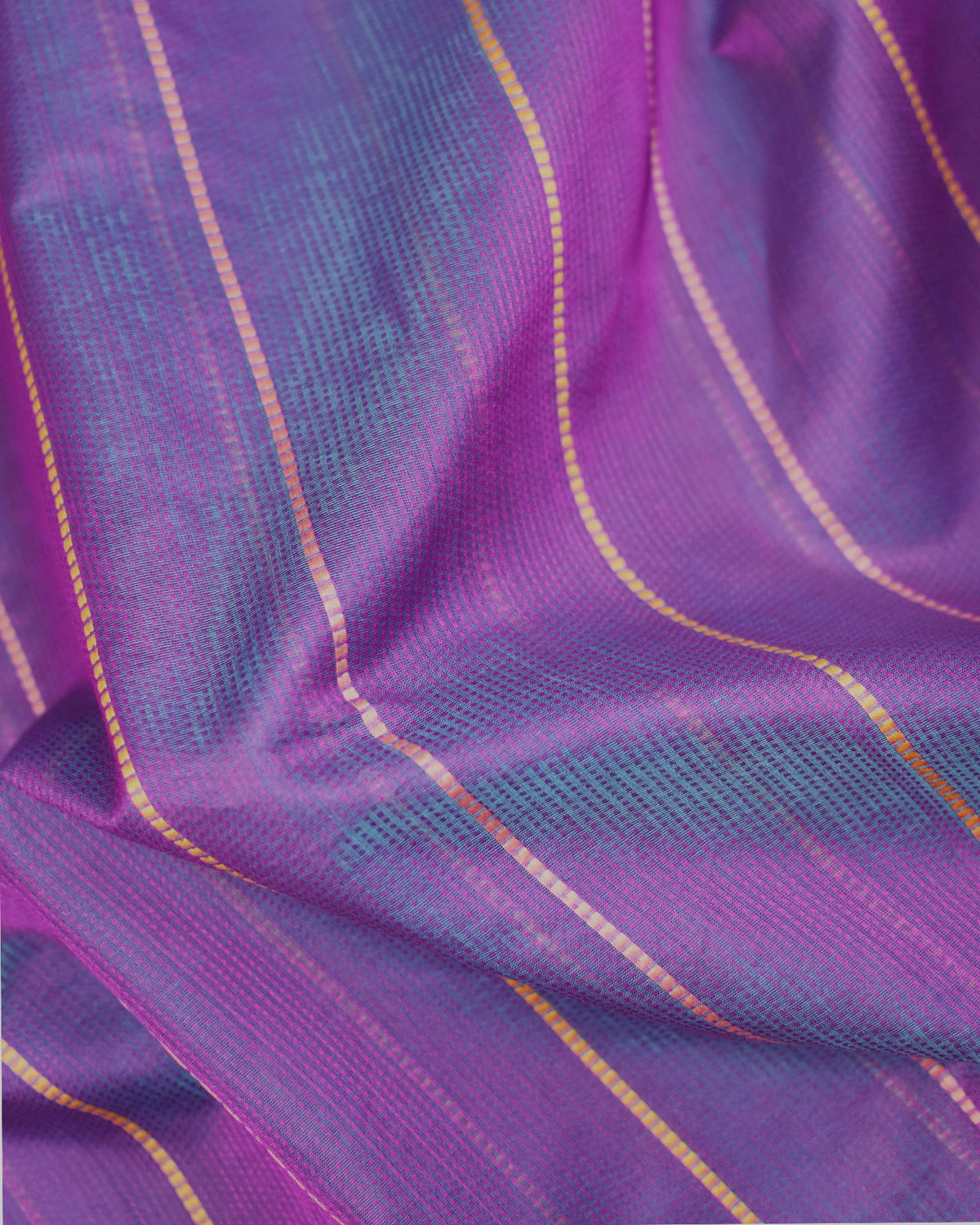 Magenta - Honeycomb Harmony Organic cotton Saree