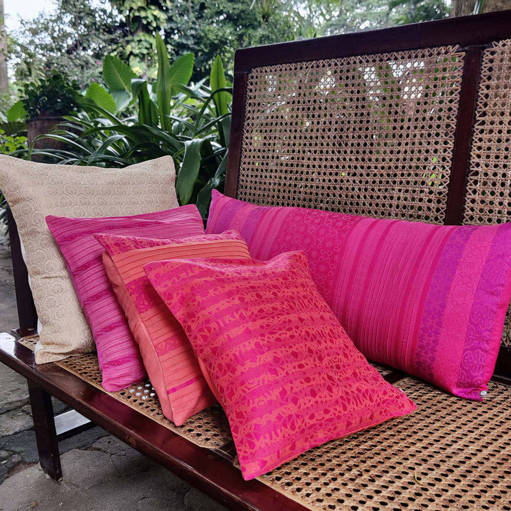 
                      
                        Orange & Pink - Organic Cotton Cushion Cover 6
                      
                    