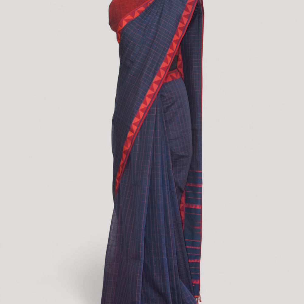 Indigo - Classic Organic Cotton Saree