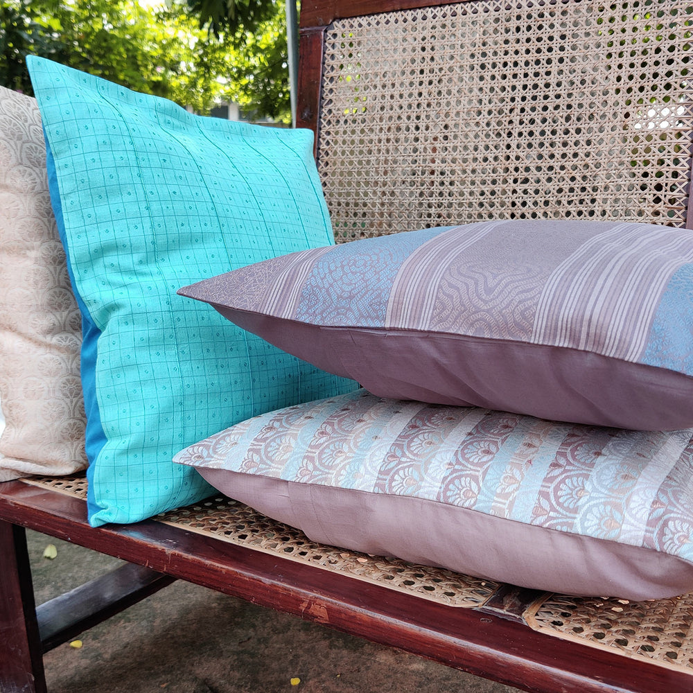 
                      
                        Blue - Checks with Pintucks Organic Cotton Cushion Cover 10
                      
                    