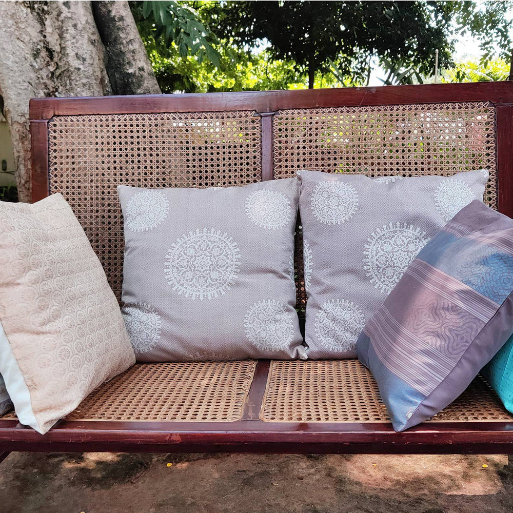 
                      
                        Brown - Shibori Design Organic Cotton Cushion Cover 12
                      
                    
