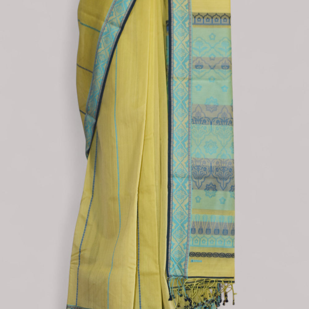 
                      
                        Yellow - Jaipur Quilt Organic Cotton Saree
                      
                    