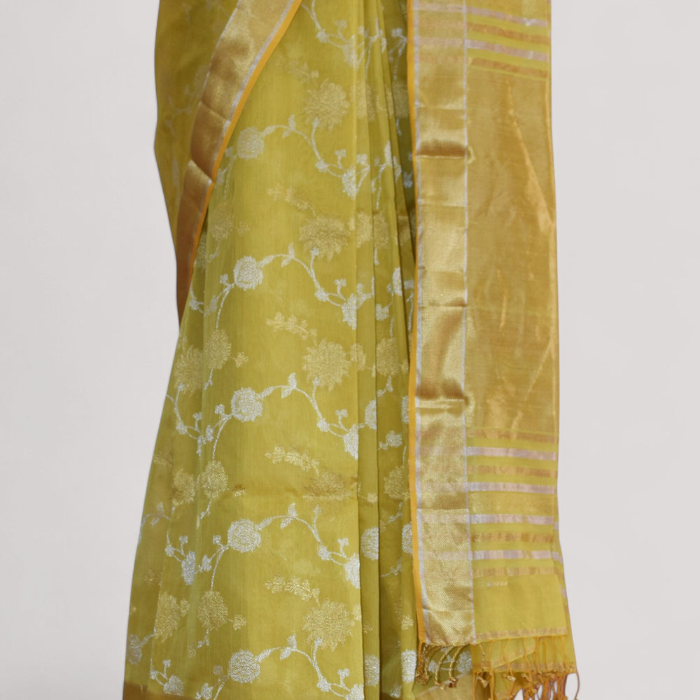 
                      
                        Yellow - Gilded Grove Organic Cotton Saree
                      
                    