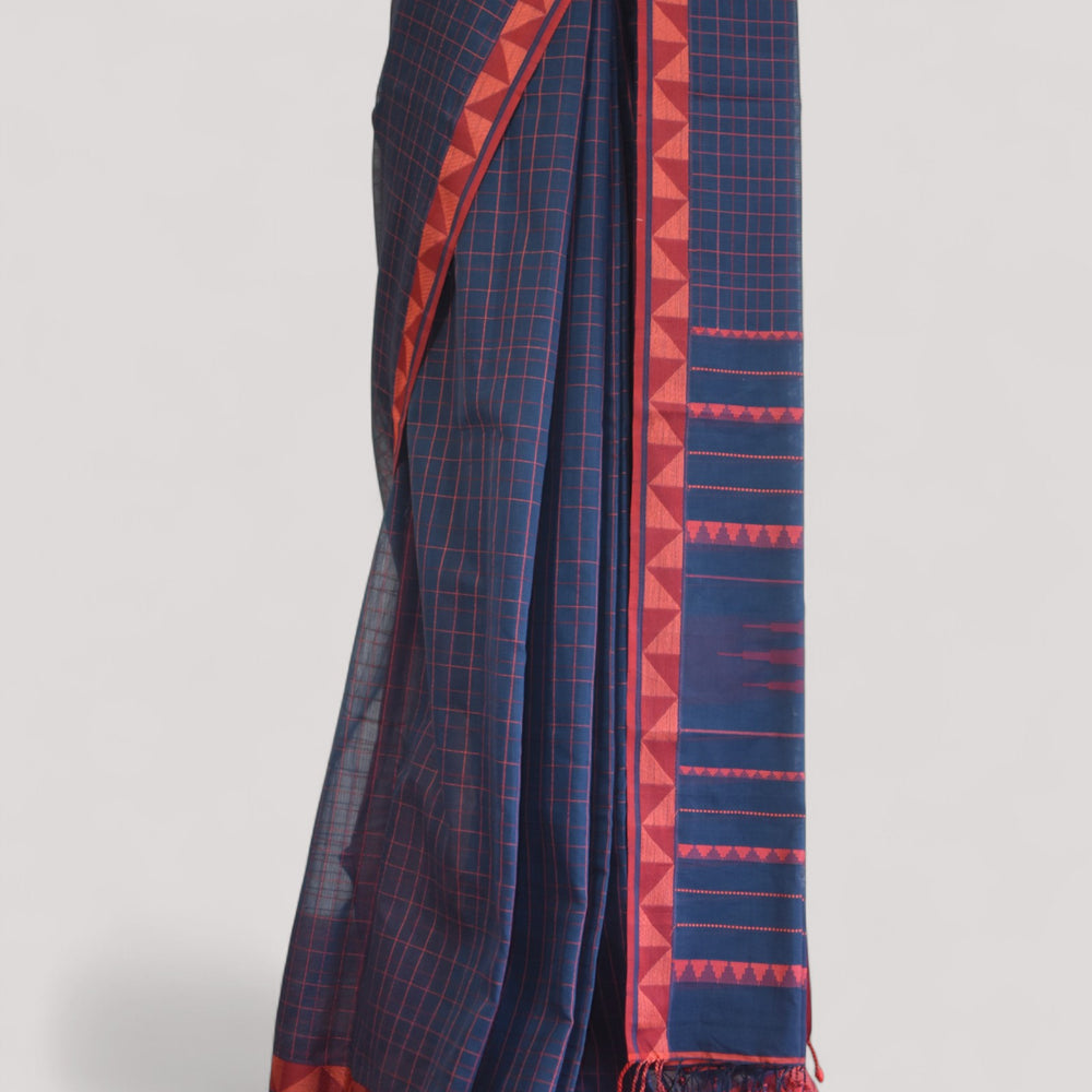 
                      
                        Indigo - Classic Organic Cotton Saree
                      
                    