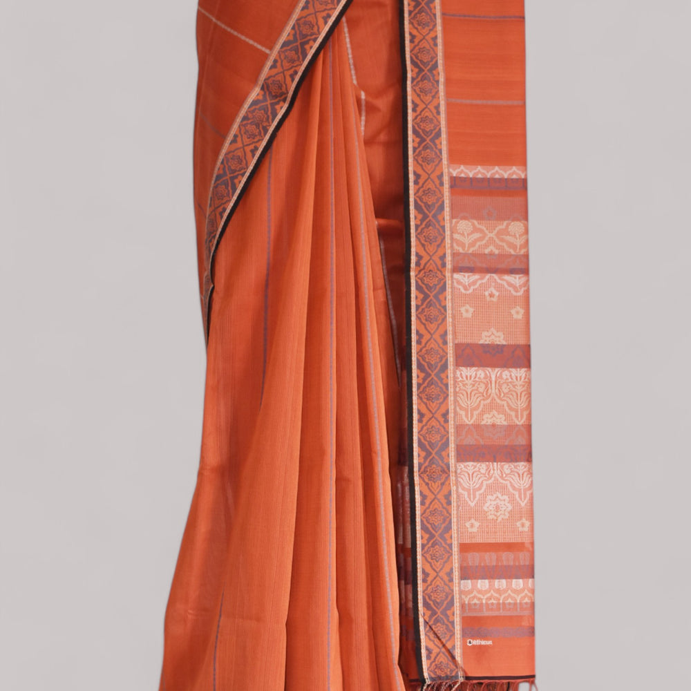 
                      
                        Orange - Jaipur Quilt Organic Cotton Saree
                      
                    