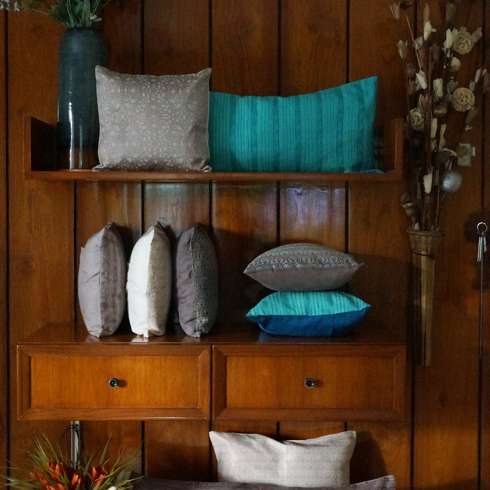 
                      
                        Brown - Shibori Design Organic Cotton Cushion Cover 16
                      
                    