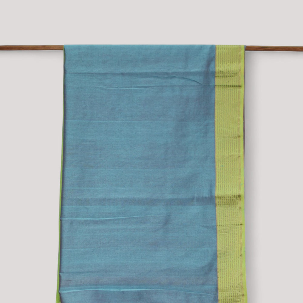 
                      
                        Bluish Grey - Lotus butta Organic Cotton Saree
                      
                    