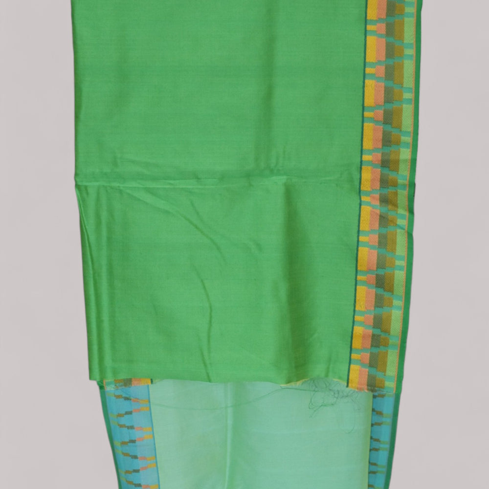 
                      
                        Sea Blue - Gopuram Motif Organic Cotton Saree
                      
                    