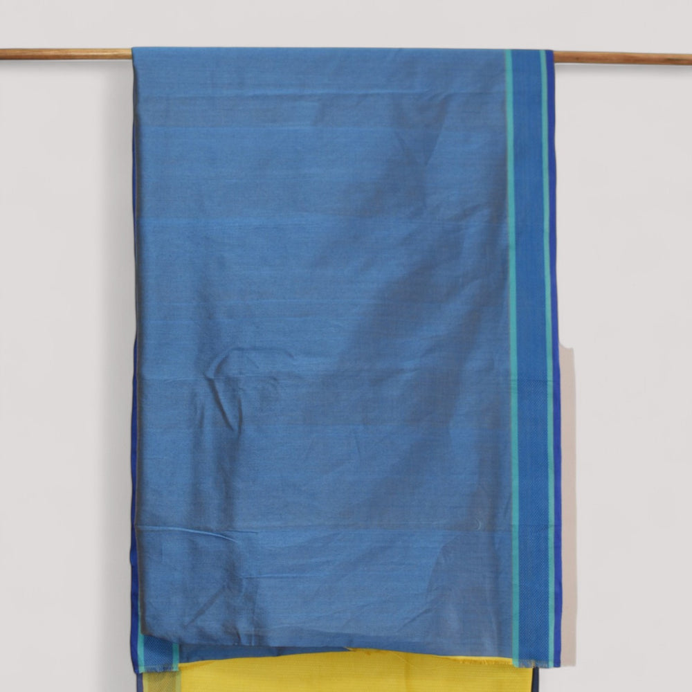 
                      
                        Yellow - Leaf Motif Organic Cotton Saree
                      
                    