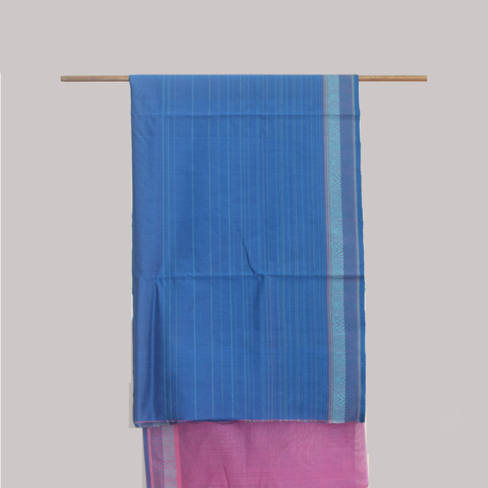 
                      
                        Pink - Whispering Circles Organic Cotton Saree
                      
                    