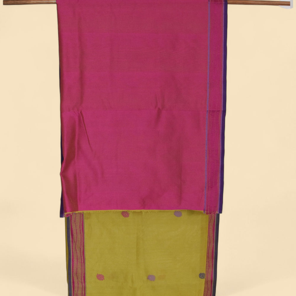
                      
                        Olive Green - Cactus Motif Organic Cotton Saree
                      
                    