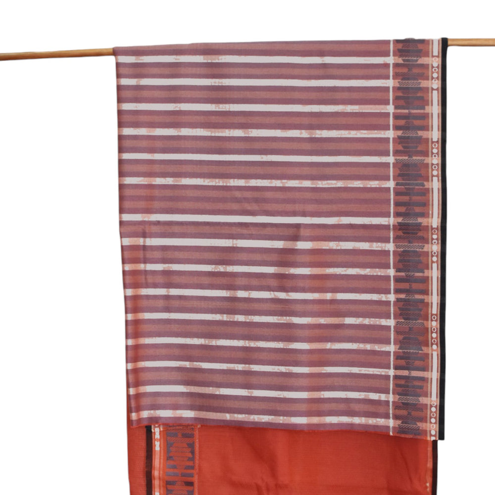
                      
                        Rust - Interleave Quilt Organic Cotton Saree
                      
                    