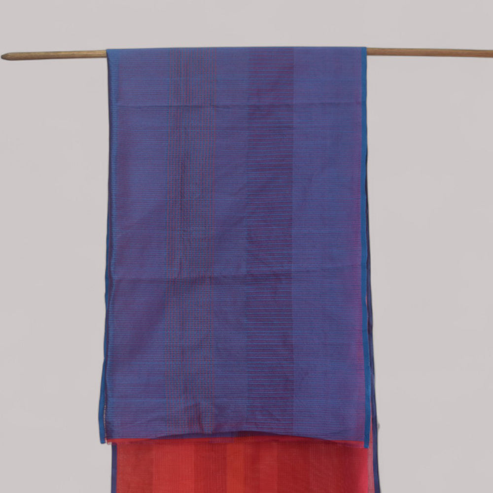 
                      
                        Red - Stitch Texture Organic Cotton Saree
                      
                    