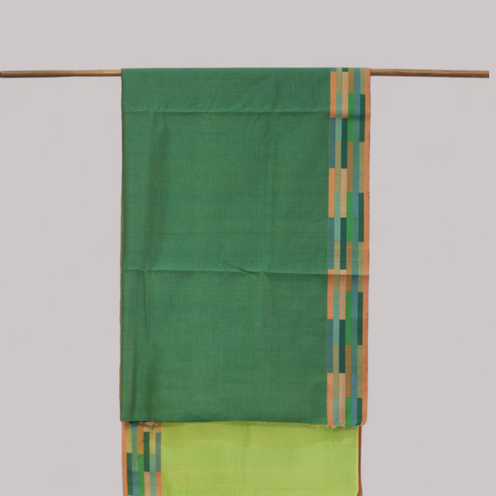 
                      
                        Lime Green - Rectangle Quilt Organic Cotton Saree
                      
                    