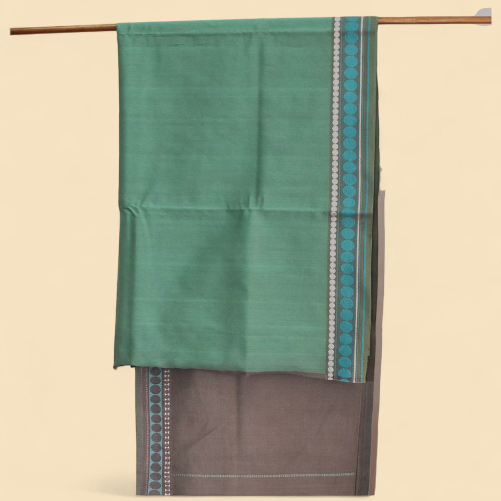 
                      
                        Light Brown - Spherical Grace Organic Cotton Saree
                      
                    
