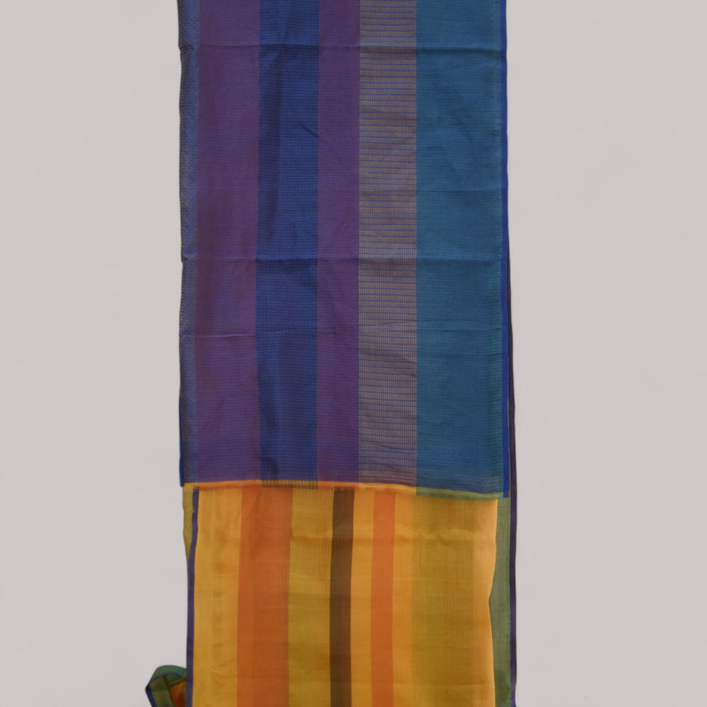 
                      
                        Green & Yellow - Stitch Texture Organic Cotton Saree
                      
                    