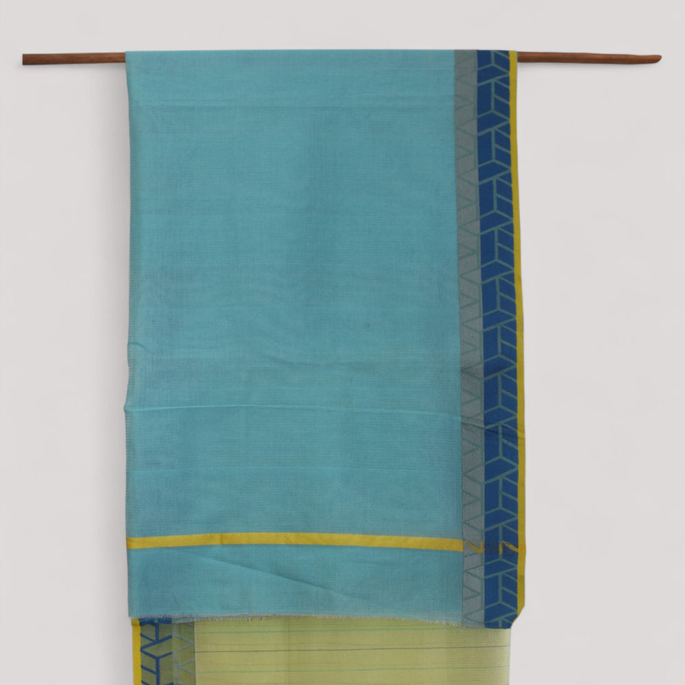 
                      
                        Light Green - Rectangle Motif Organic Cotton Saree
                      
                    
