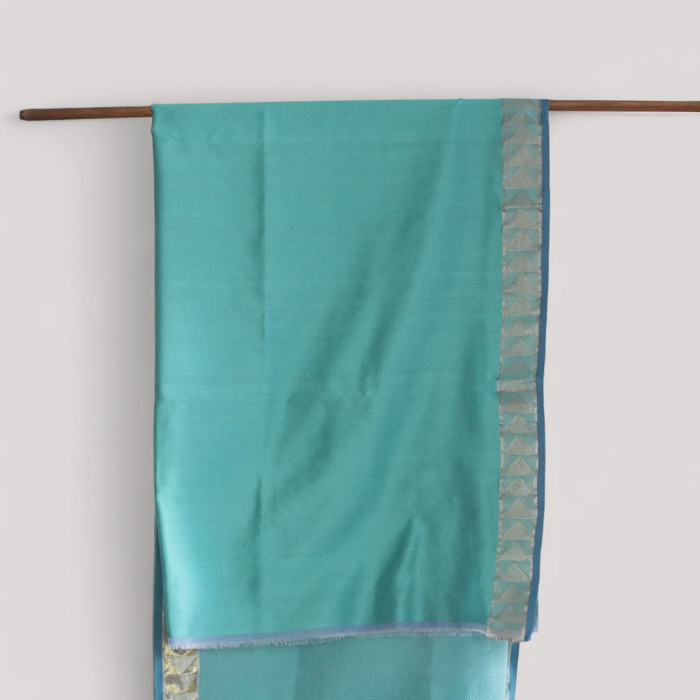 
                      
                        Sea Blue - Kites Motif Organic Cotton Saree
                      
                    