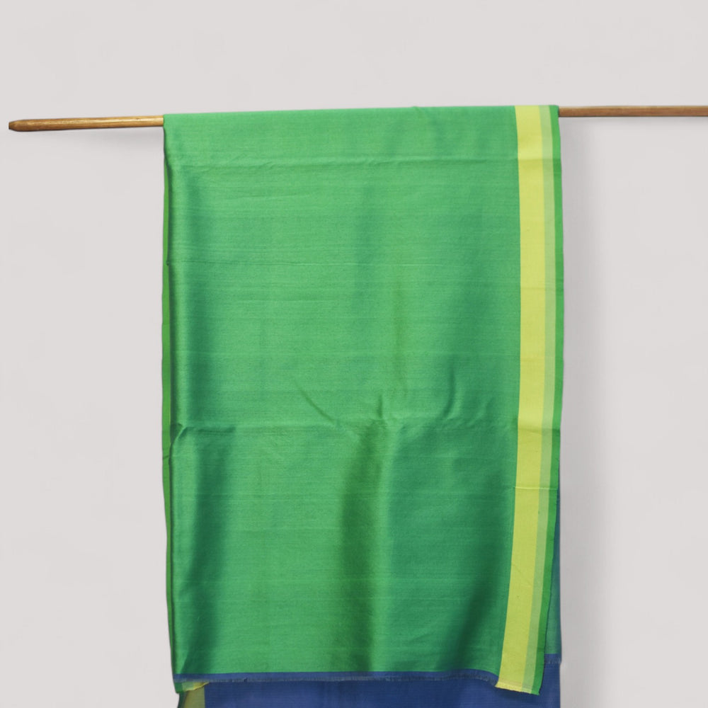 
                      
                        Electric Blue - Triangle Motif Organic Cotton Saree
                      
                    