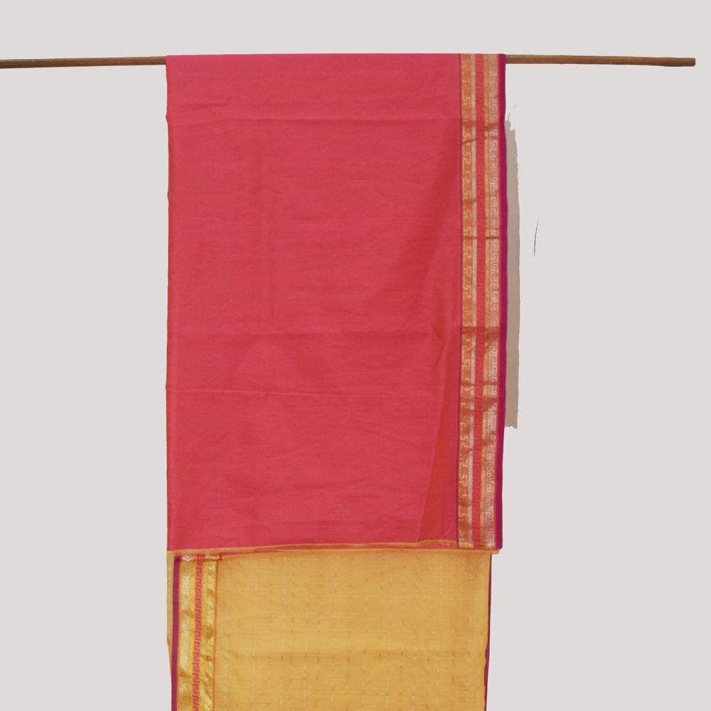 
                      
                        Yellow - Floral Embrace Organic Cotton Saree
                      
                    