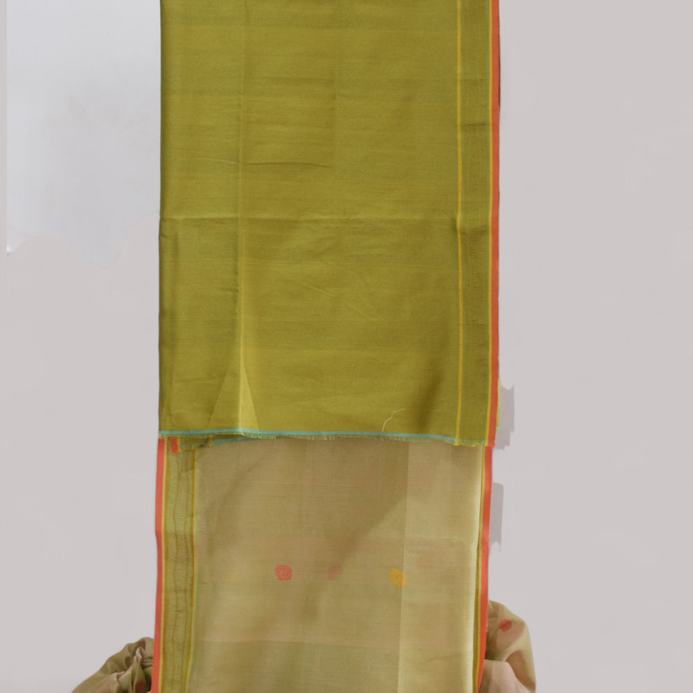 
                      
                        Cream - Cactus Motif Organic Cotton Saree
                      
                    