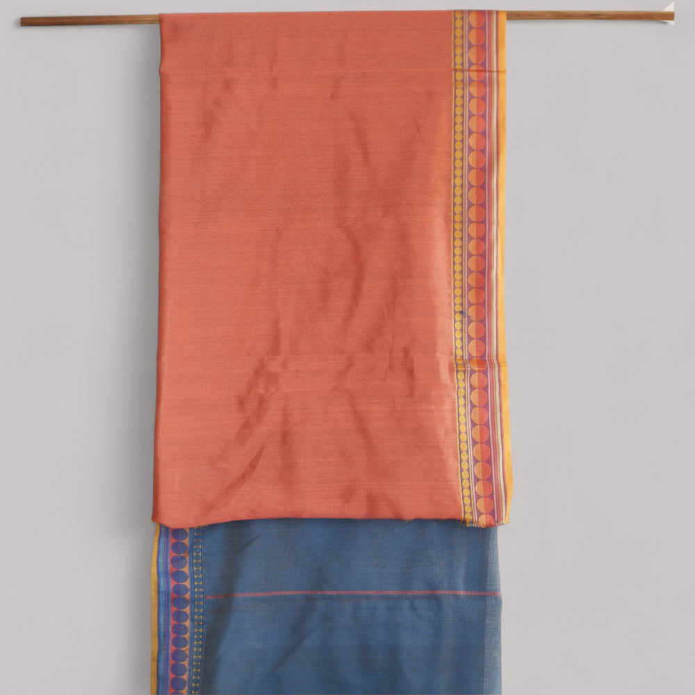 
                      
                        Bluish Grey - Spherical Grace Organic Cotton Saree
                      
                    