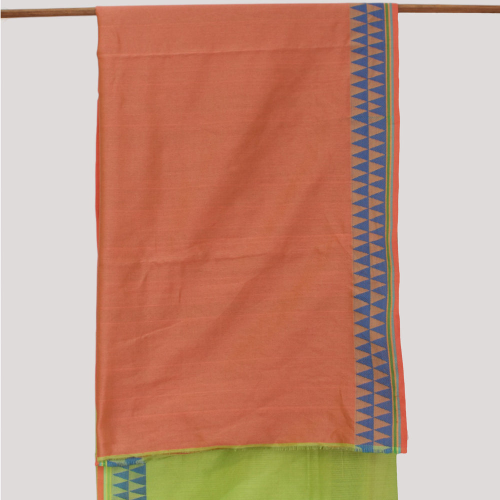 
                      
                        Parrot Green - Cherry Blossom Motif Organic Cotton Saree
                      
                    