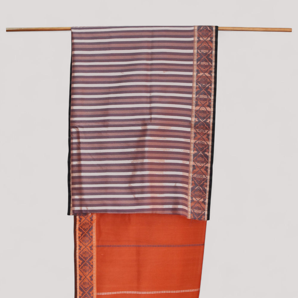 
                      
                        Rust - Jaipur Quilt Organic Cotton Saree
                      
                    