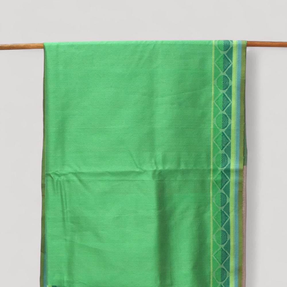 
                      
                        Beige - Geometric Elegance Organic Cotton Saree
                      
                    
