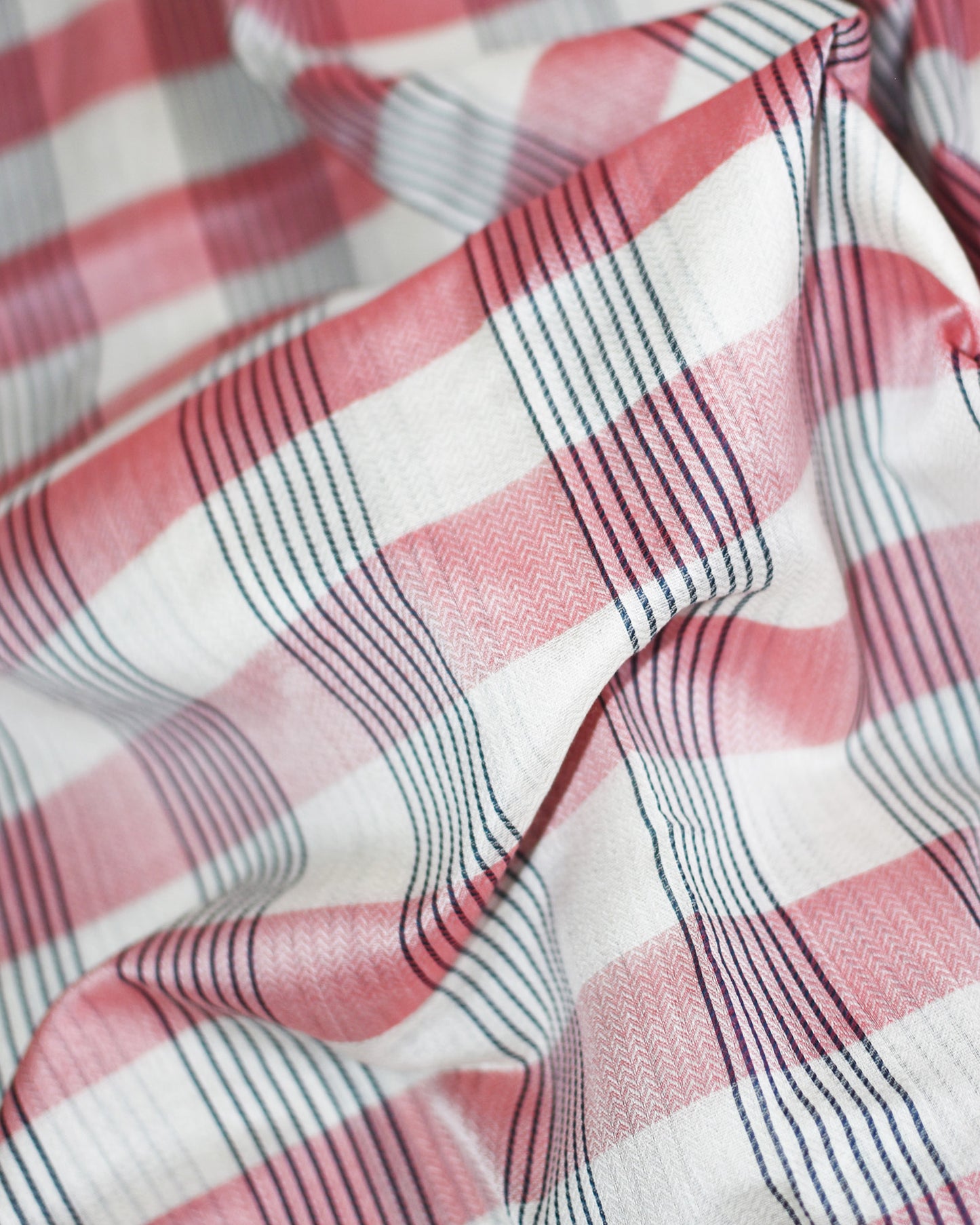 Red & White - Korvai & Buttas Organic Cotton Saree