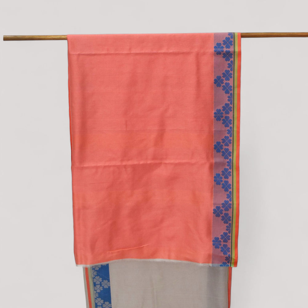 
                      
                        Beige - Clover Motif Organic Cotton Saree
                      
                    