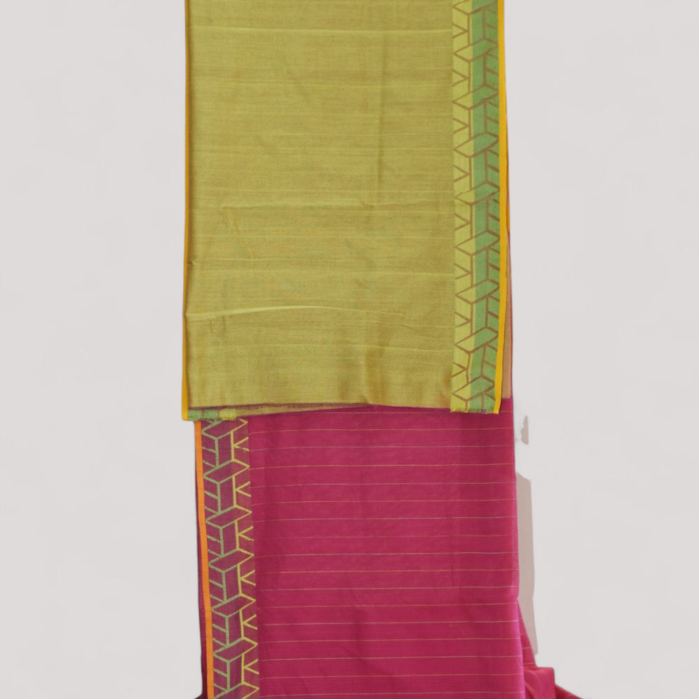 
                      
                        Pink - Rectangle Motif Organic Cotton Saree
                      
                    
