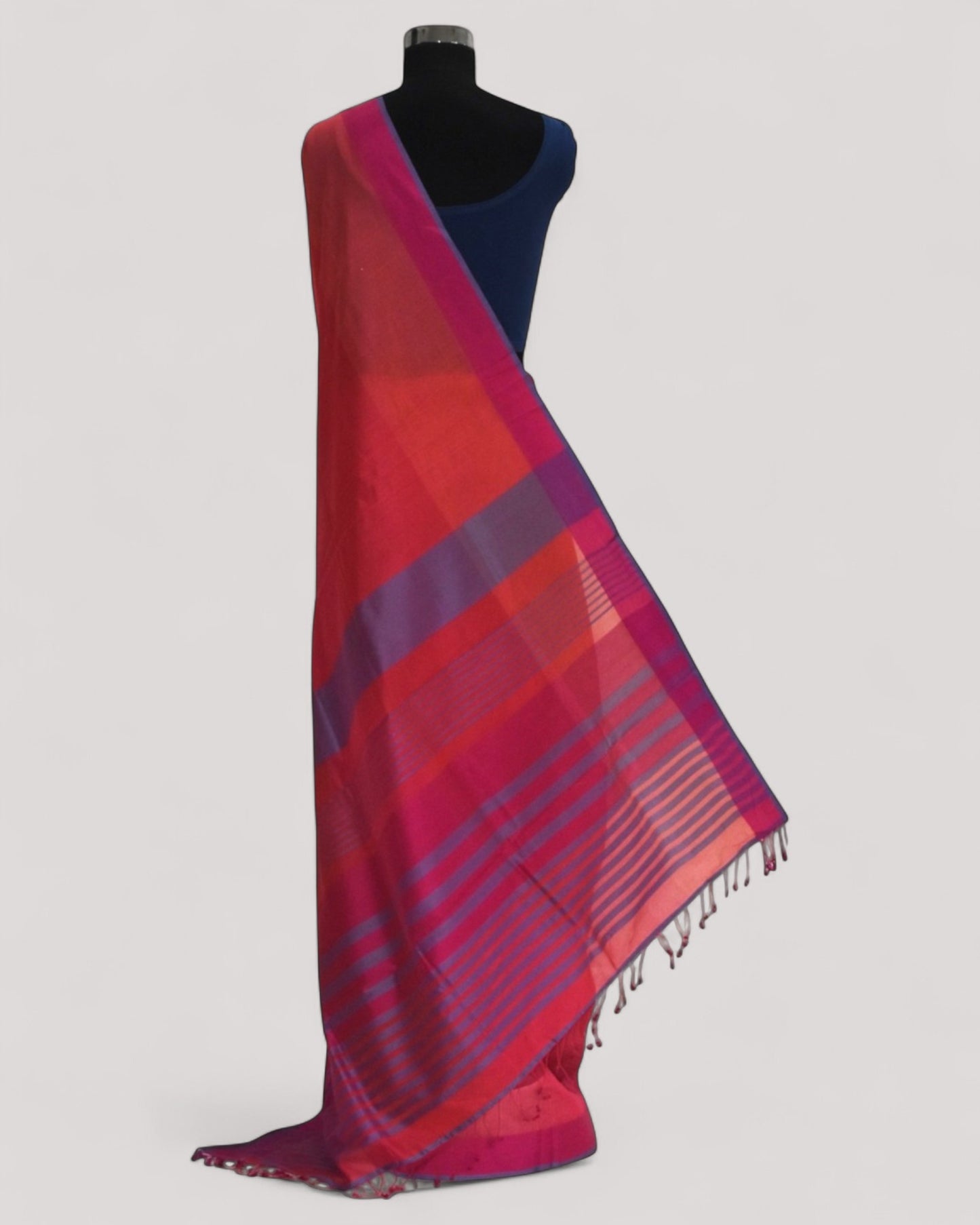 Pink - Organic Cotton Saree