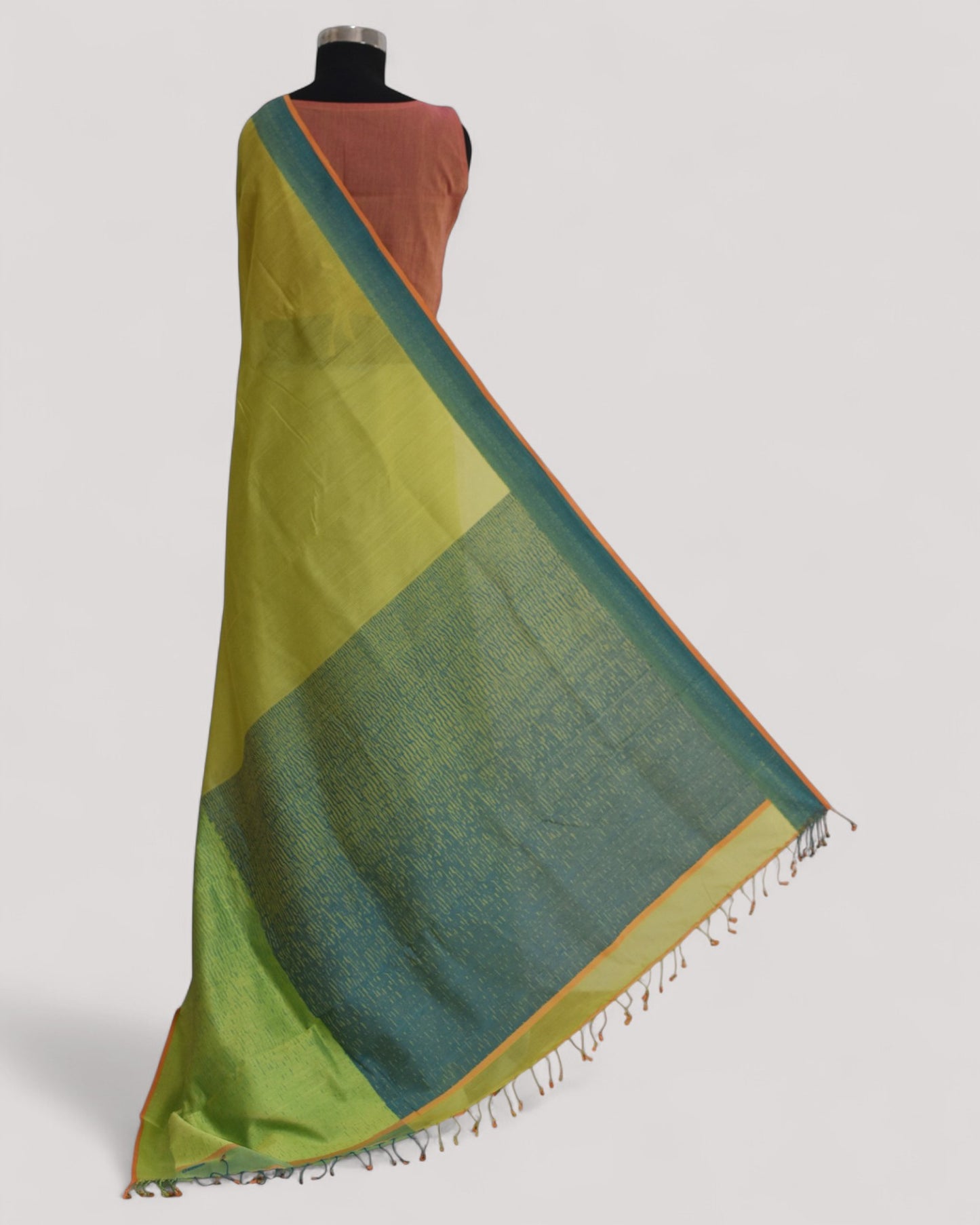 Parrot Green - Classic Organic Cotton Saree