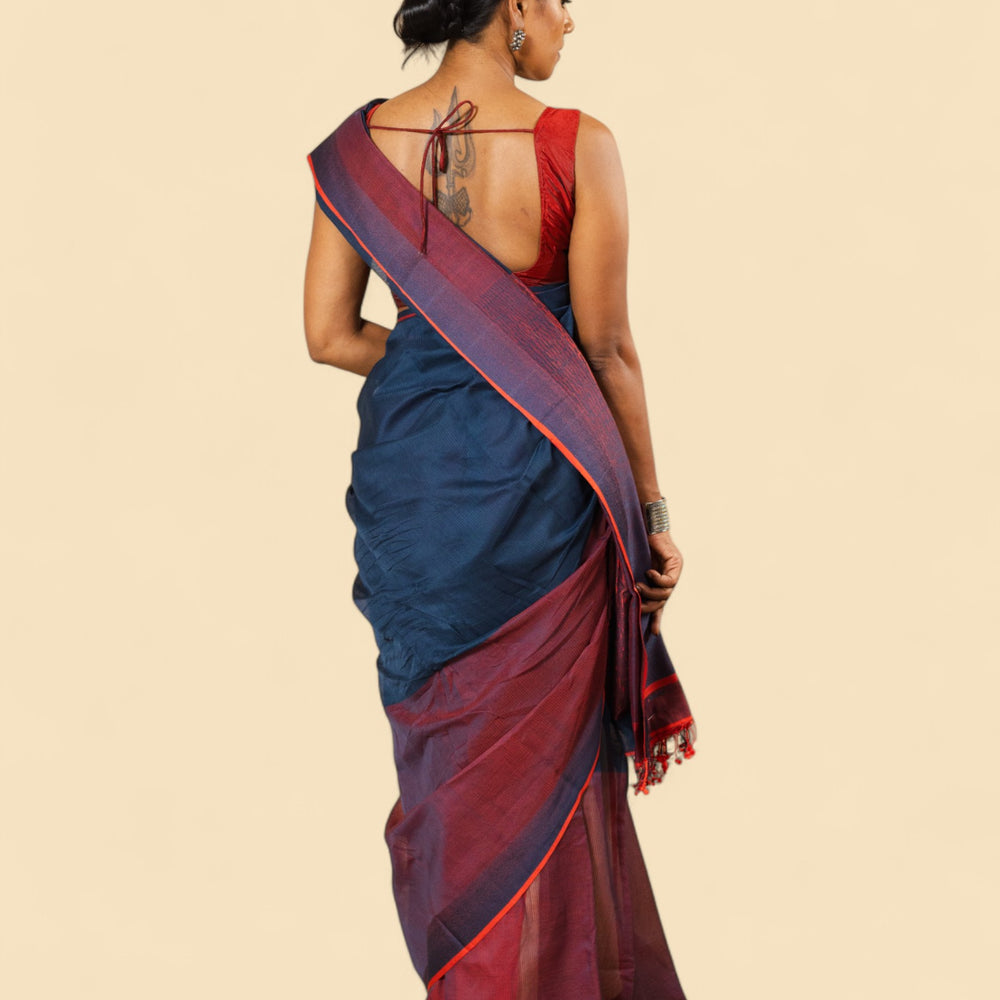 Indigo - Classic Organic Cotton Saree