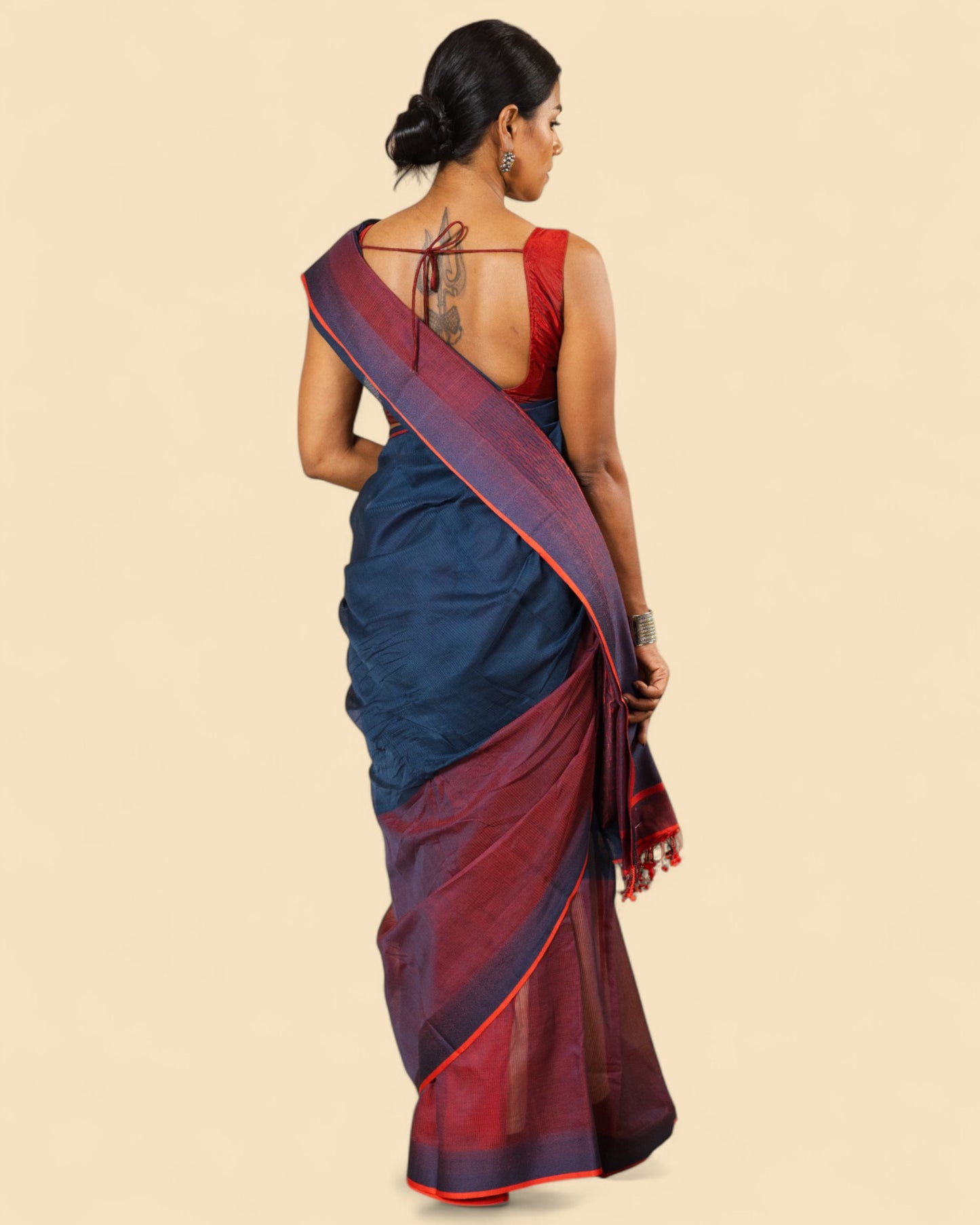 Indigo - Classic Organic Cotton Saree