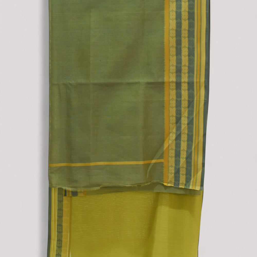 
                      
                        Olive Green - Floral Organic Cotton Saree
                      
                    