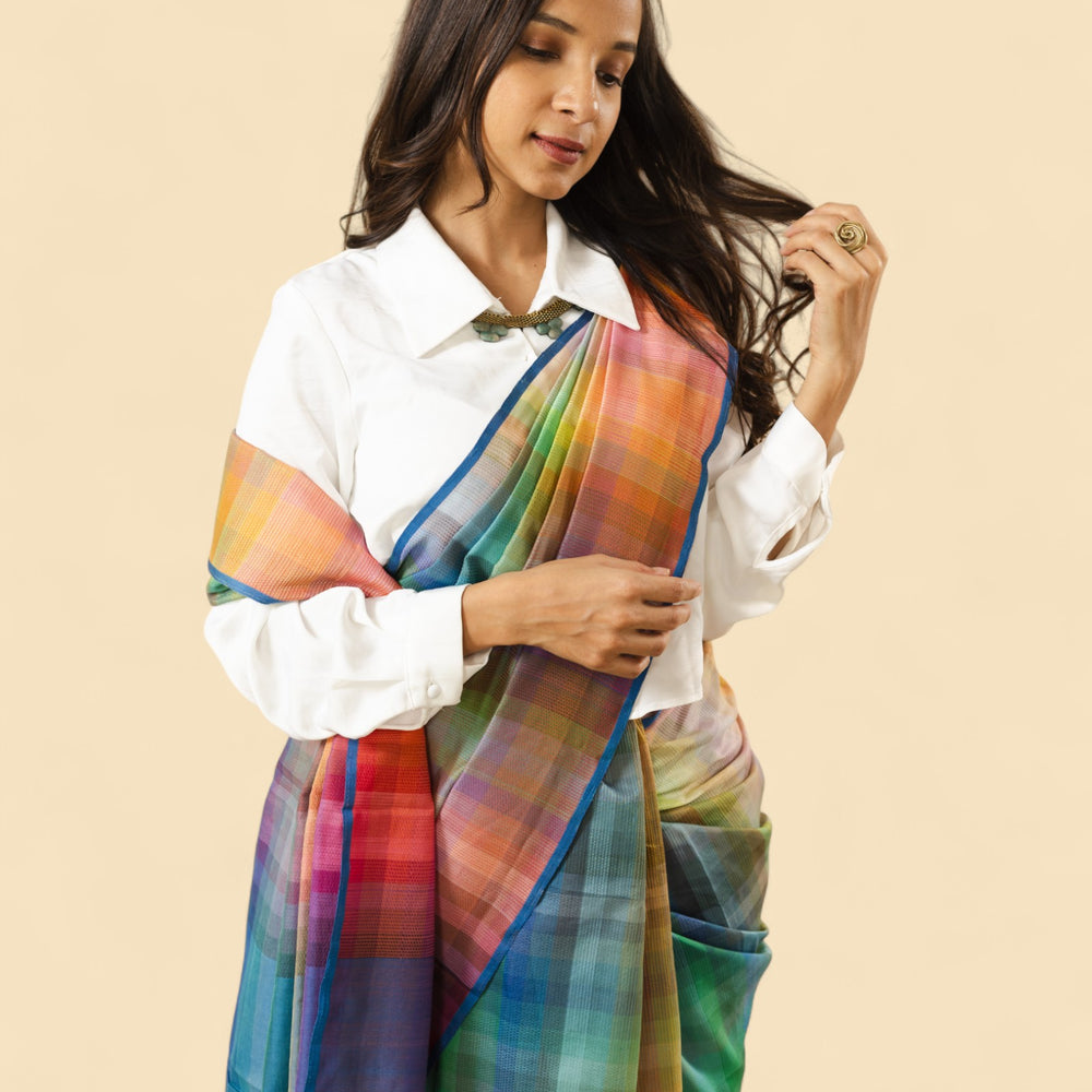 
                      
                        6400 Colour - Rainbow Organic Cotton Saree
                      
                    