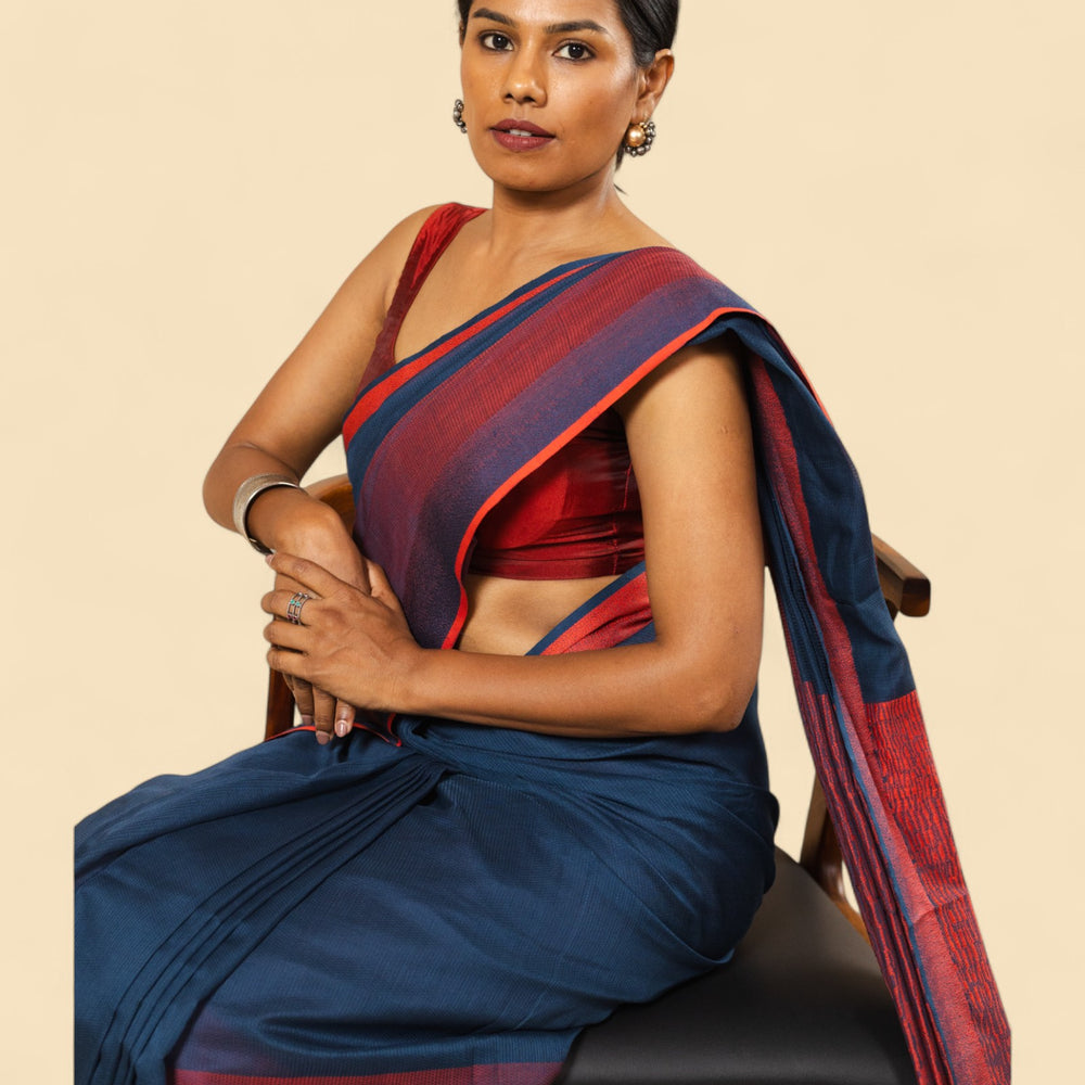 
                      
                        Indigo - Classic Organic Cotton Saree
                      
                    