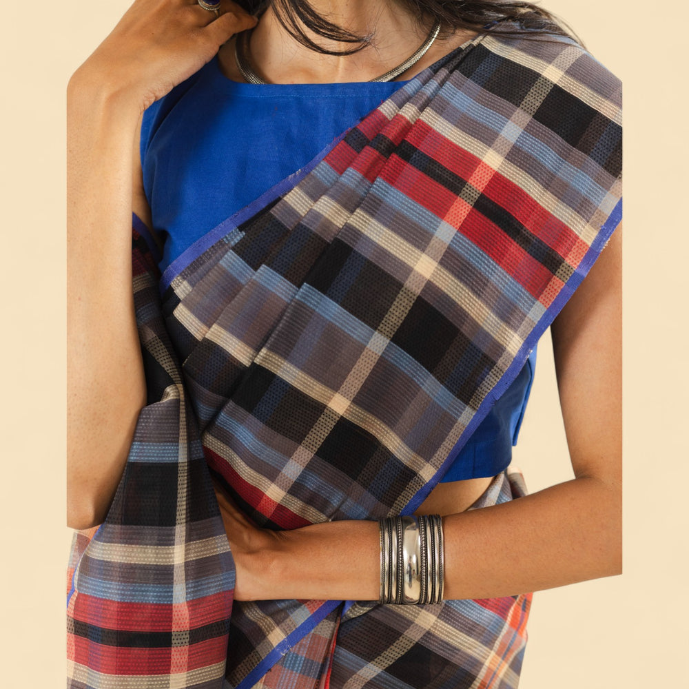 
                      
                        Brown & Red - Organic Cotton Saree
                      
                    
