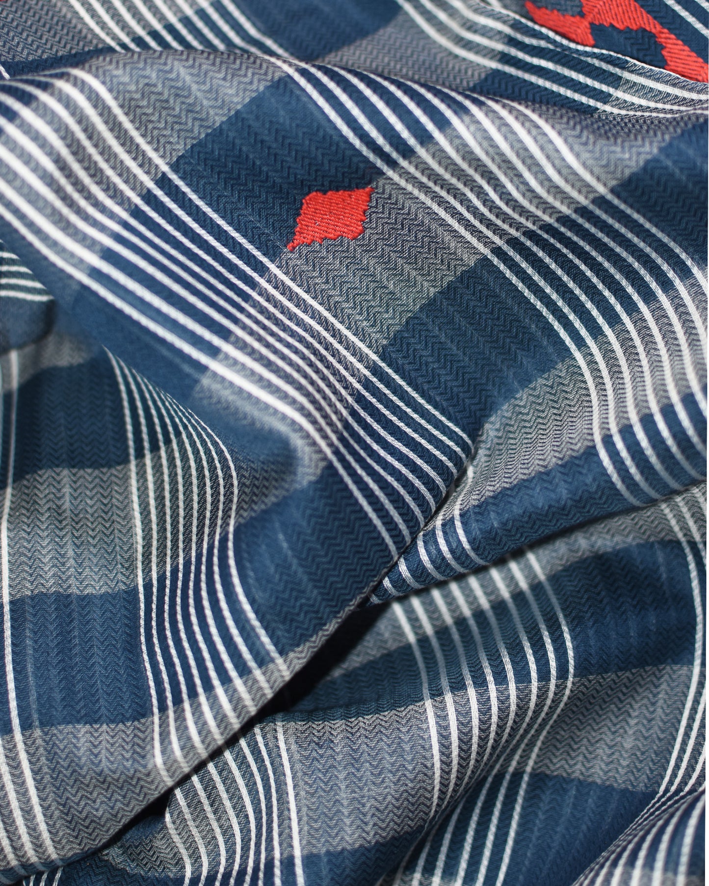 Indigo Blue - Korvai & Buttas Organic Cotton Saree