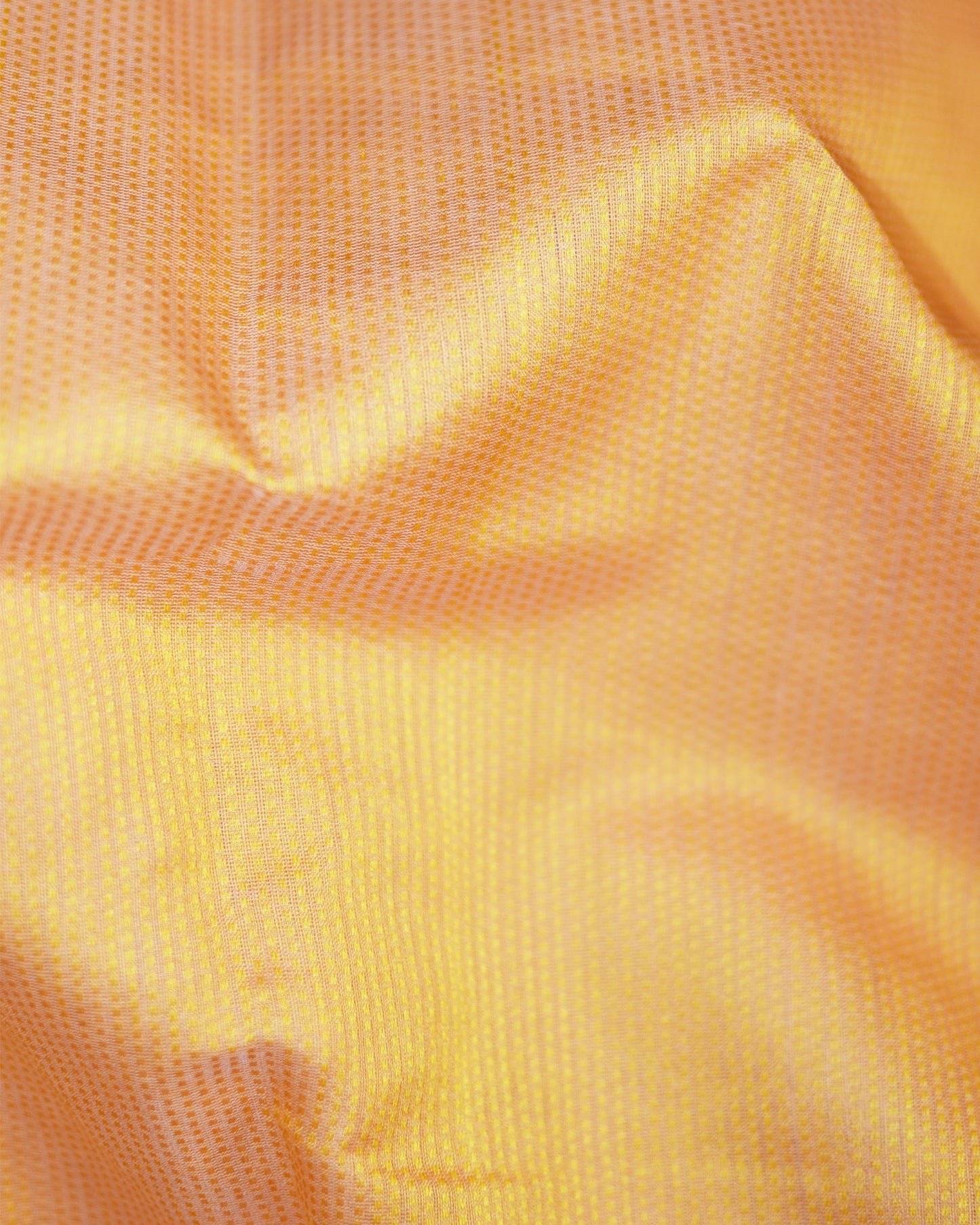 Yellow - Diamond motif Organic Cotton Saree