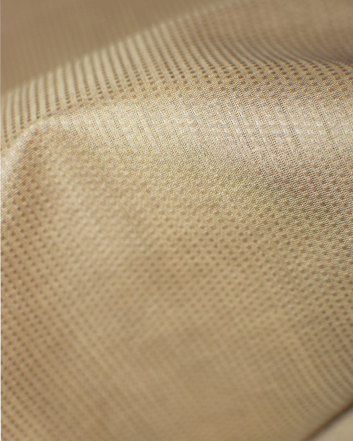 Beige - Arch Motif Organic Cotton Saree