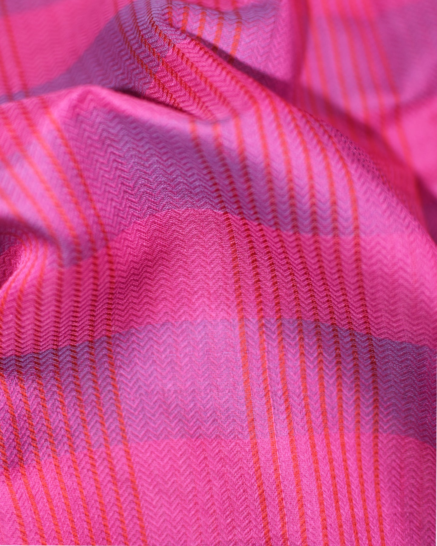 Pink - Korvai & Buttas Organic Cotton Saree