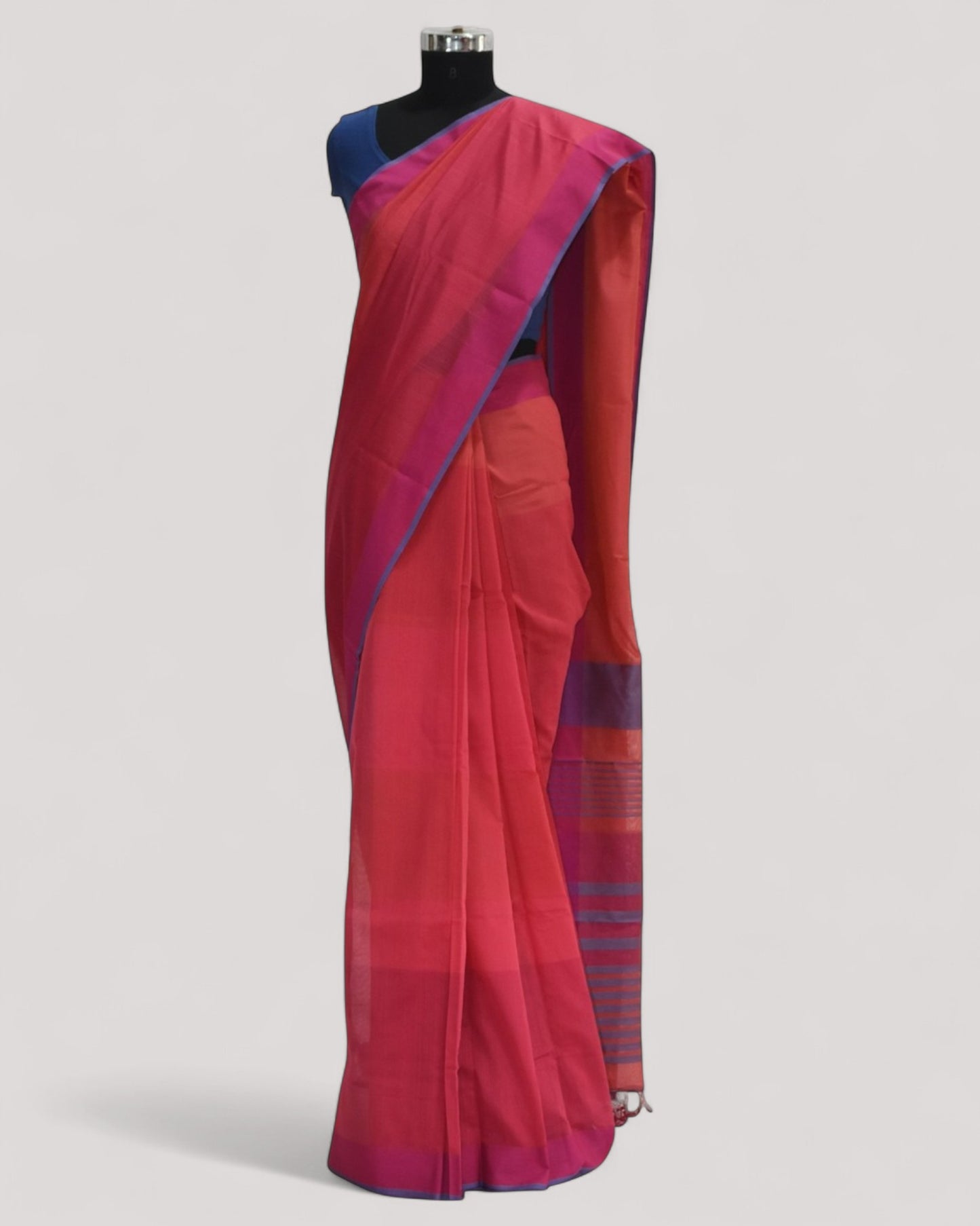 Pink - Organic Cotton Saree