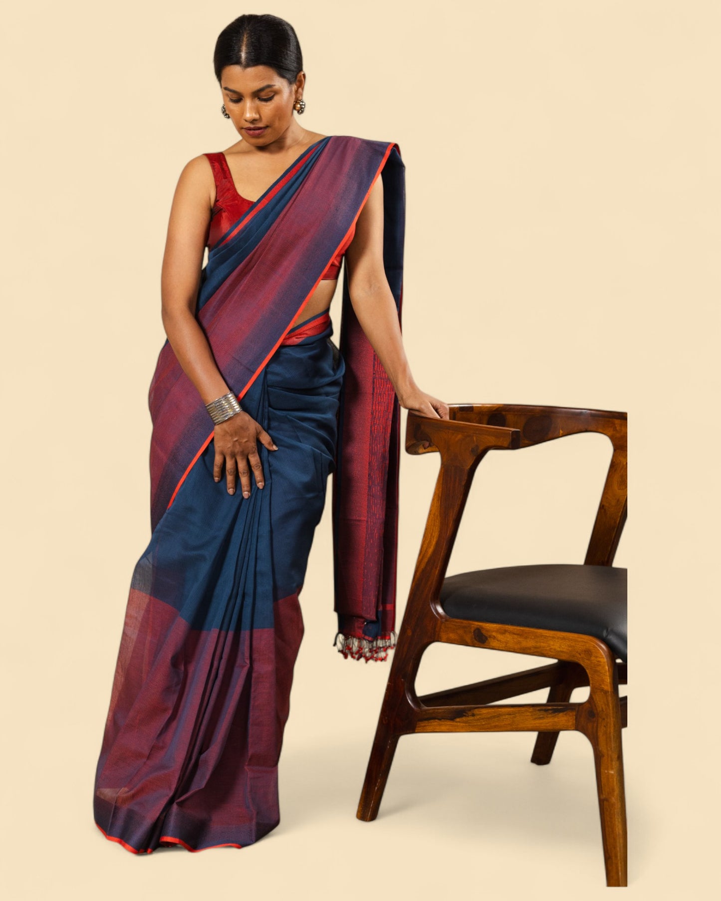 Indigo - Classic Organic Cotton Saree