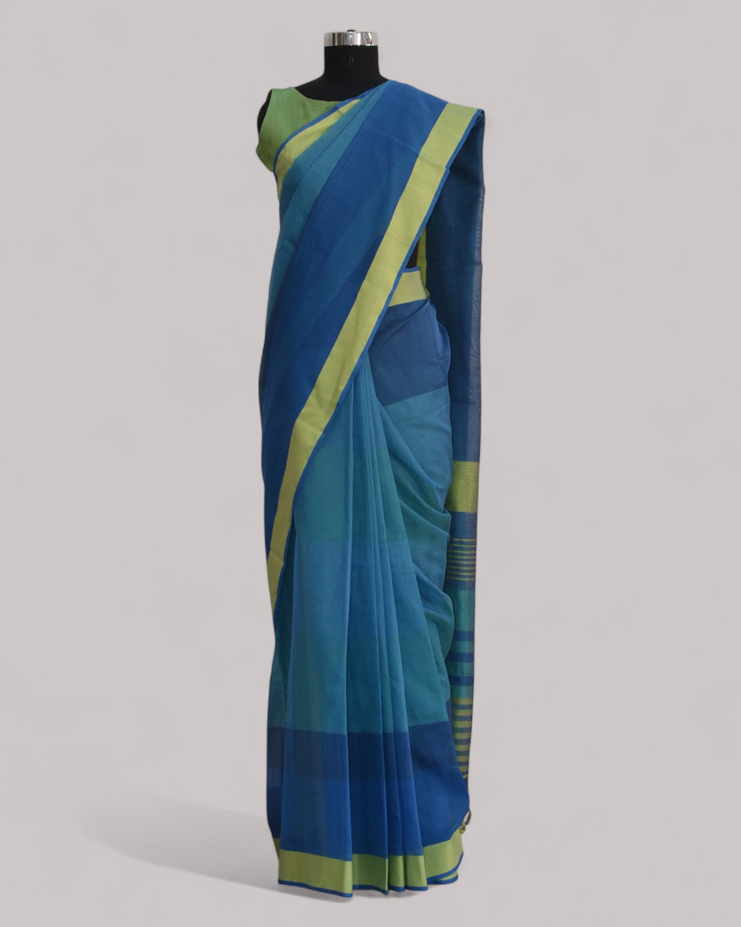 Blue - Classic Organic Cotton Saree